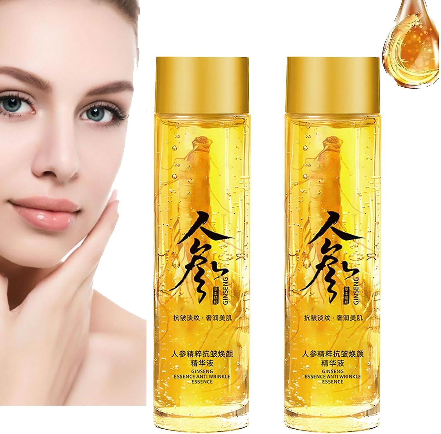 Frusde Ginseng Anti-Wrinkle Essence Toner, Ginseng Gold Polypeptide Anti-Aging Essence, Polypeptide Anti-Wrinkle Ginseng Essence Water 2pcs