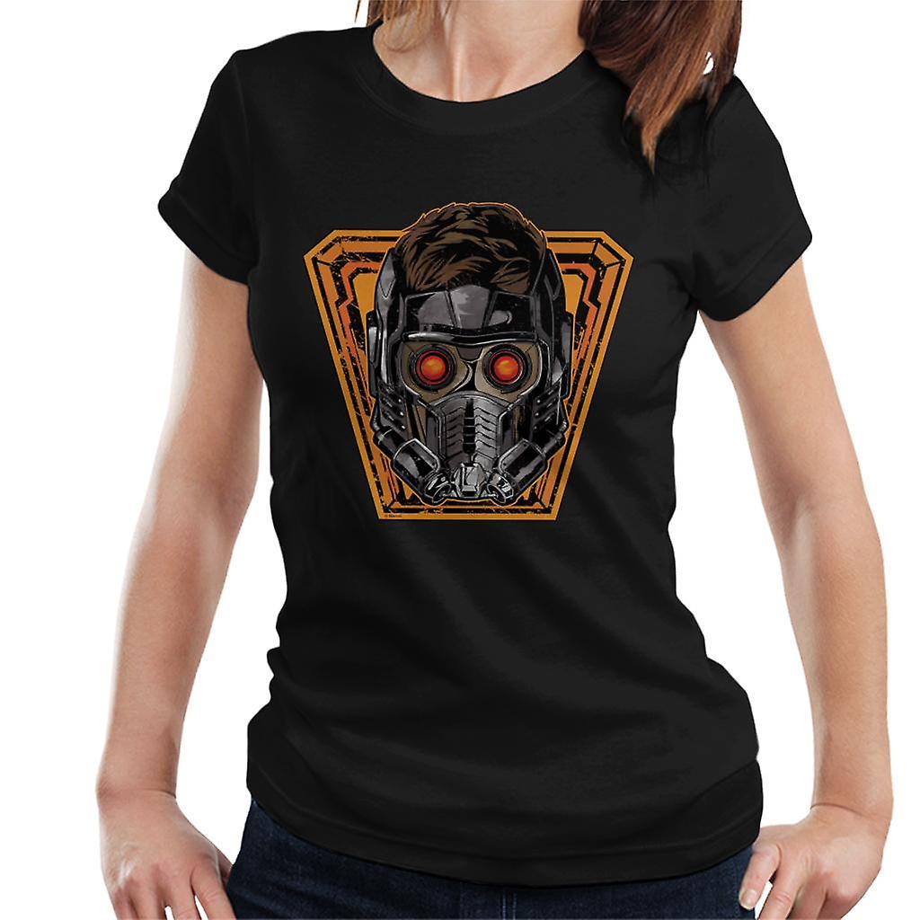 Marvel Guardians Of The Galaxy Vol 2 Star Lord Glowing Eyes Women's T-Shirt Black Small