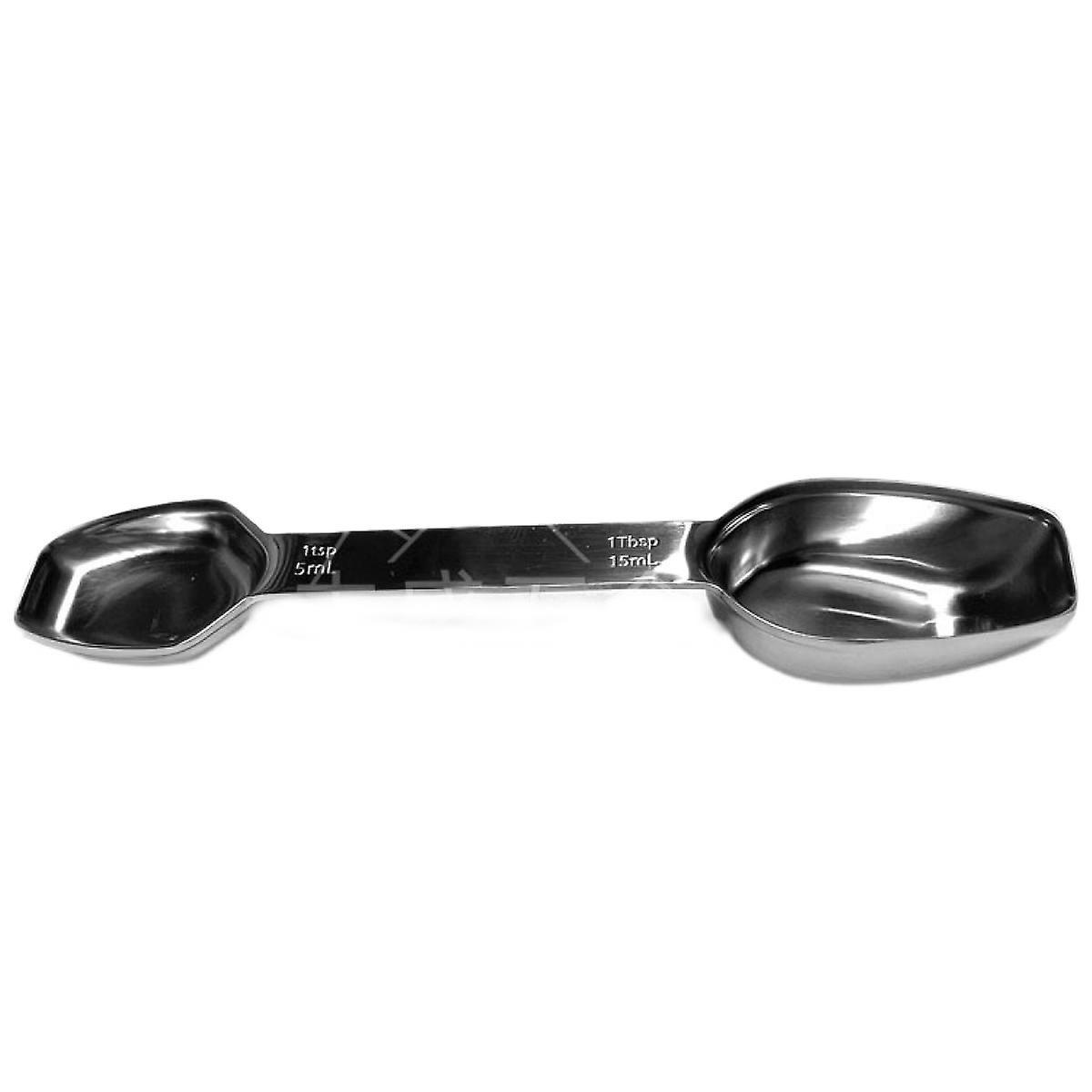 Xyc Stainless Steel Double Sided Measuring Spoons - Teaspoons and Tablespoons, 304 Stainless Steel, Sturdy and Durable