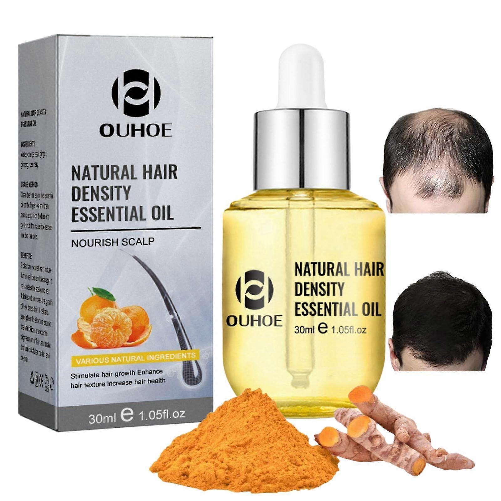 Zhiyi Natural Hair Density Essential Oil, 30ml Hair Regrowth Essential Oil, Hair Regrowth Serum for Hair Loss Treatment