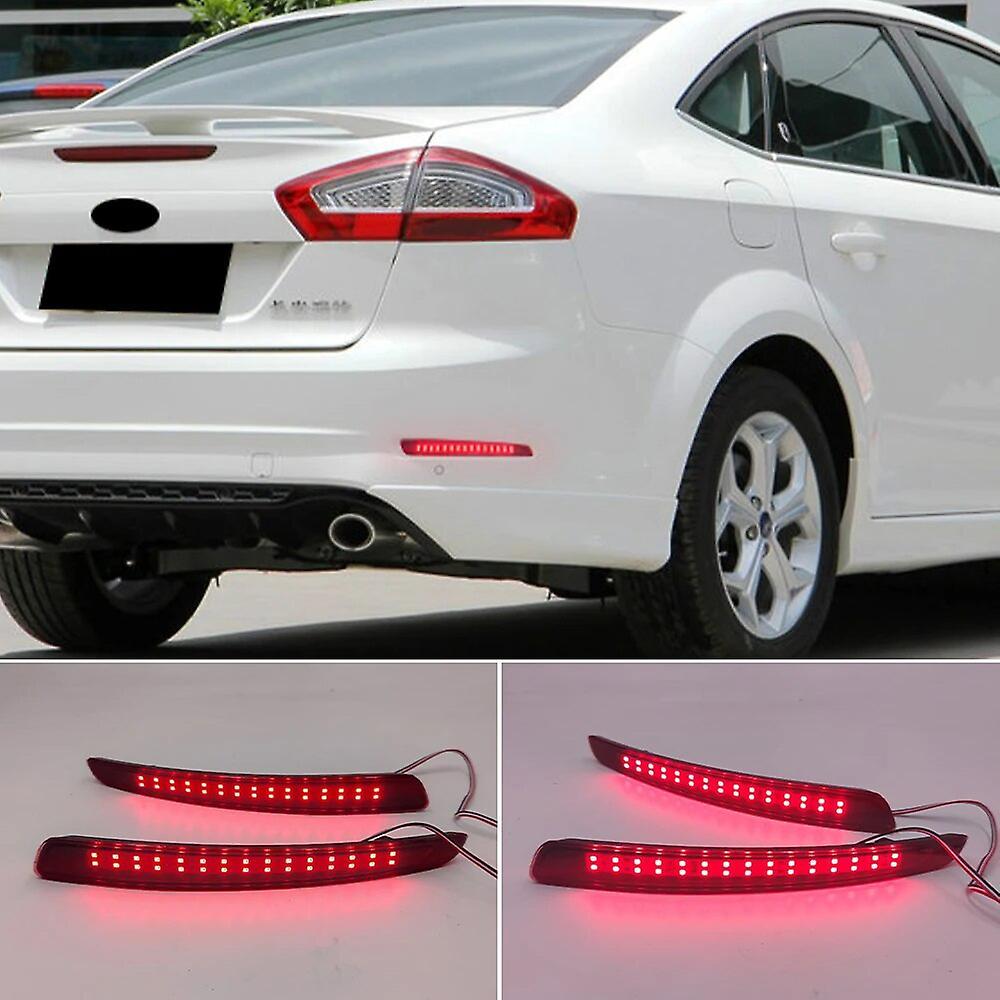 Scitoo 2pcs For Ford Mondeo Fusion 4 2011 2012 2013 Led Rear Bumper Reflector Brake Light Car Styling Tail Light Warning Light CHINA