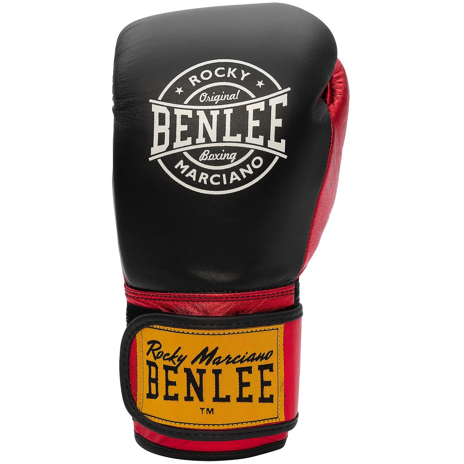 Benlee Boxing Gloves Leather Metalshire black / red 10 oz