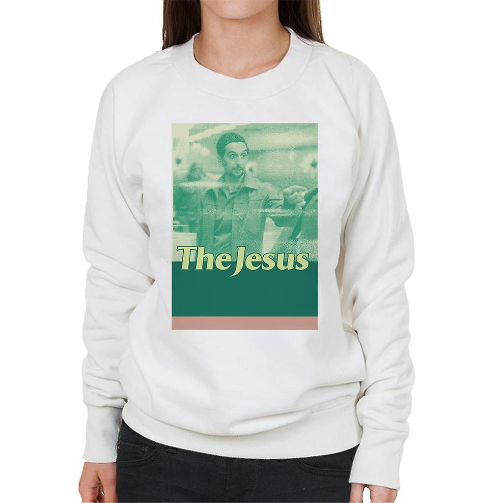 The Big Lebowski The Jesus Retro Women's Sweatshirt White Large