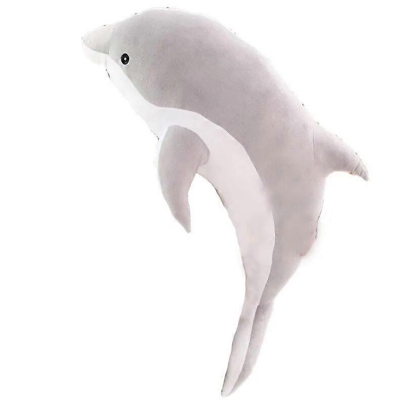 Redkid Kawaii 35-130CM Big Size Dolphin Plush Toys Lovely Stuffed Soft Animal Pillow Dolls for Children Girls Sleeping Cushion Gift z grey 90-100cm