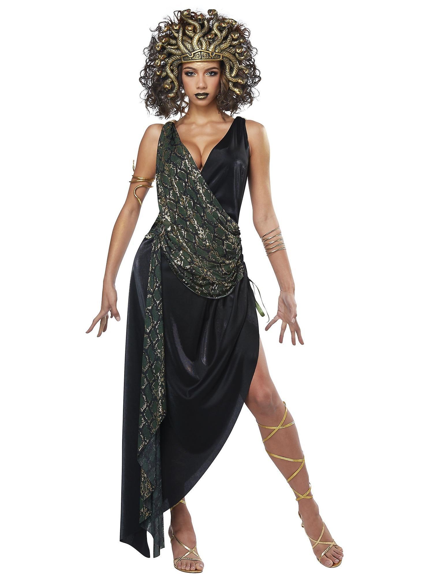 California Costume Collections Sedusa Medusa Greek Mythology Mythical Serpent Monster Ancient Womens Costume Black Medium (8-10)