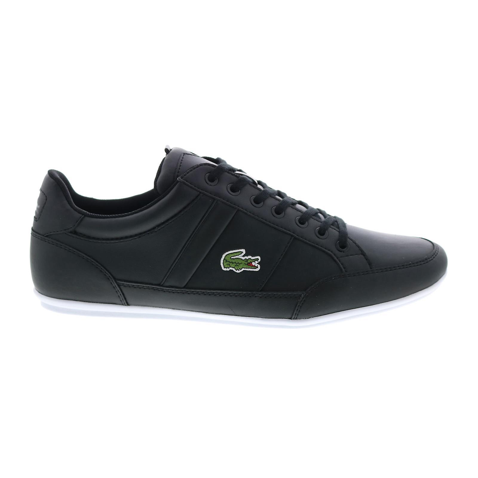 Lacoste Adult Mens Chaymon Bl21 1 Cma Lifestyle Sneakers Black White US 11