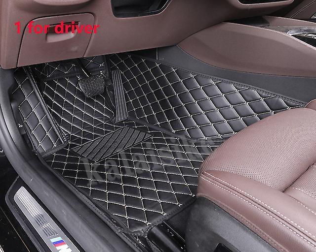 Custom Car Floor Mat For Bmw 3 Series M3 All Model Year E36 E30 E46 E90 E91 E92 E93 F30 F31 F80 F34 F35 G20 G28 G80 Auto Rug black beige driver