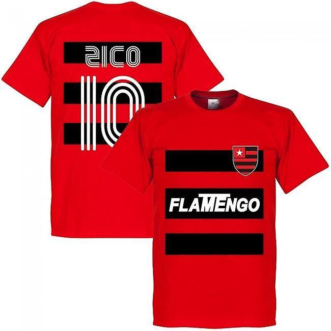 Soccer Tees Flamengo Zico 10 Team T-Shirt - Red L