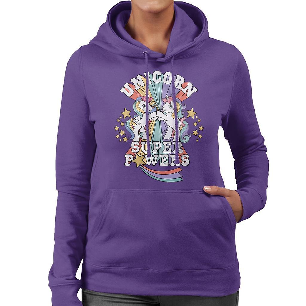 My Little Pony Unicorn Super Powers Women's Hooded Sweatshirt Purple X-Large