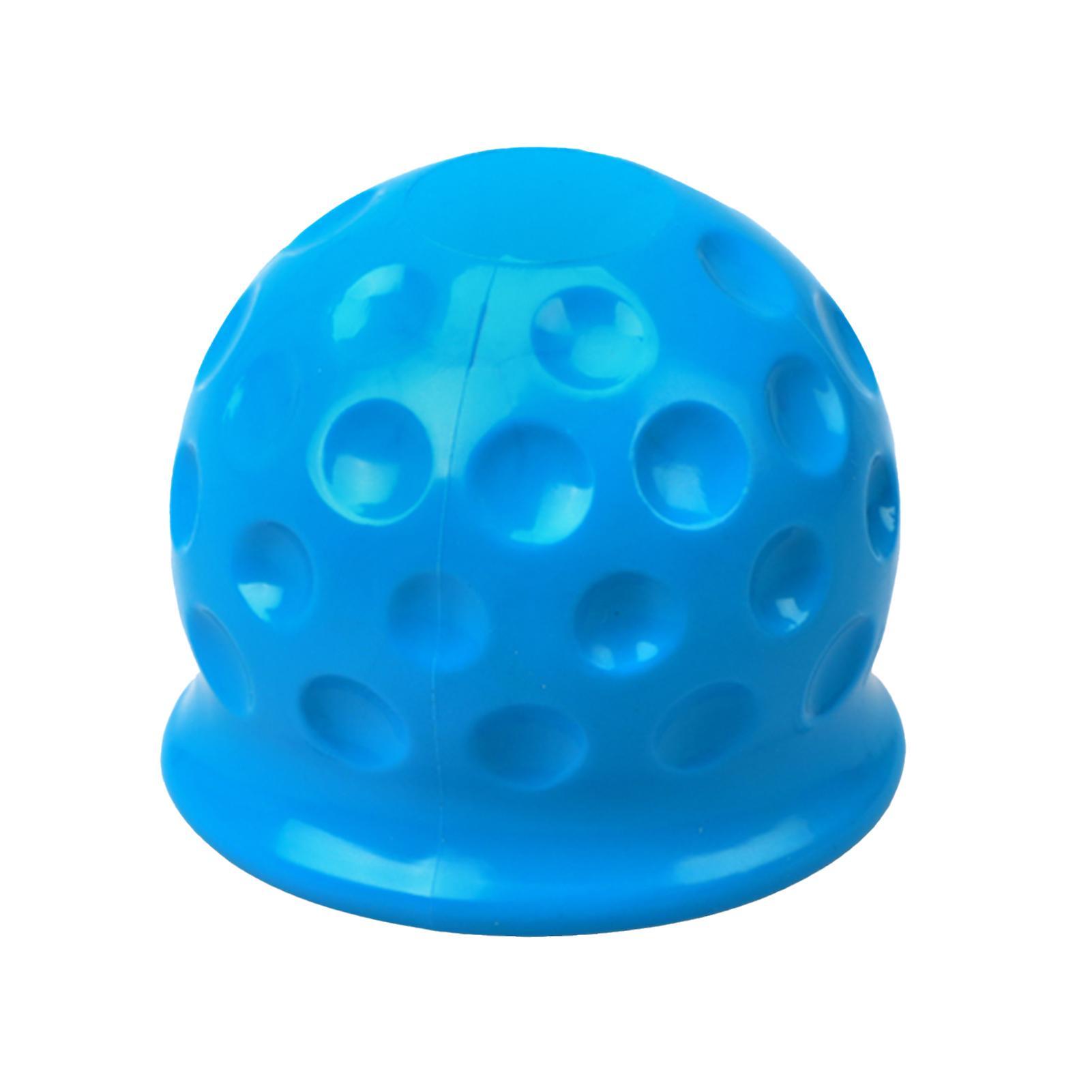 Rotyroya Tow Ball Cover Simple Use Wear-resistant 4 Colors Universal 50mm Tow Bar Ball Cover for Car Blue