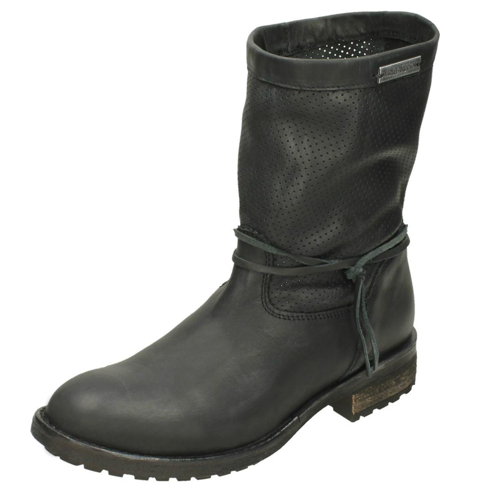 Harley-Davidson Ladies Harley Davidson Mid Calf Boot Sicilia D83972 - Black Leather - UK Size 4 - EU Size 37 - US Size 6 UK 4