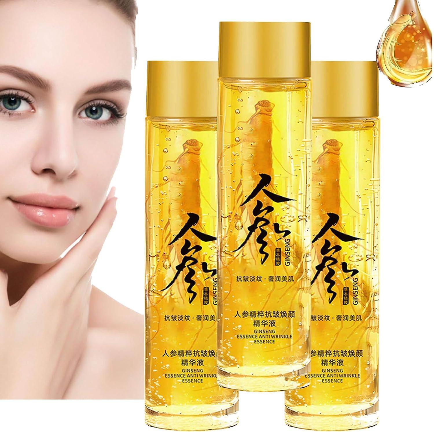 Hoh Ginseng Anti-Wrinkle Essence Toner, Ginseng Gold Polypeptide Anti-Aging Essence, Polypeptide Anti-Wrinkle Ginseng Essence Water 3pcs