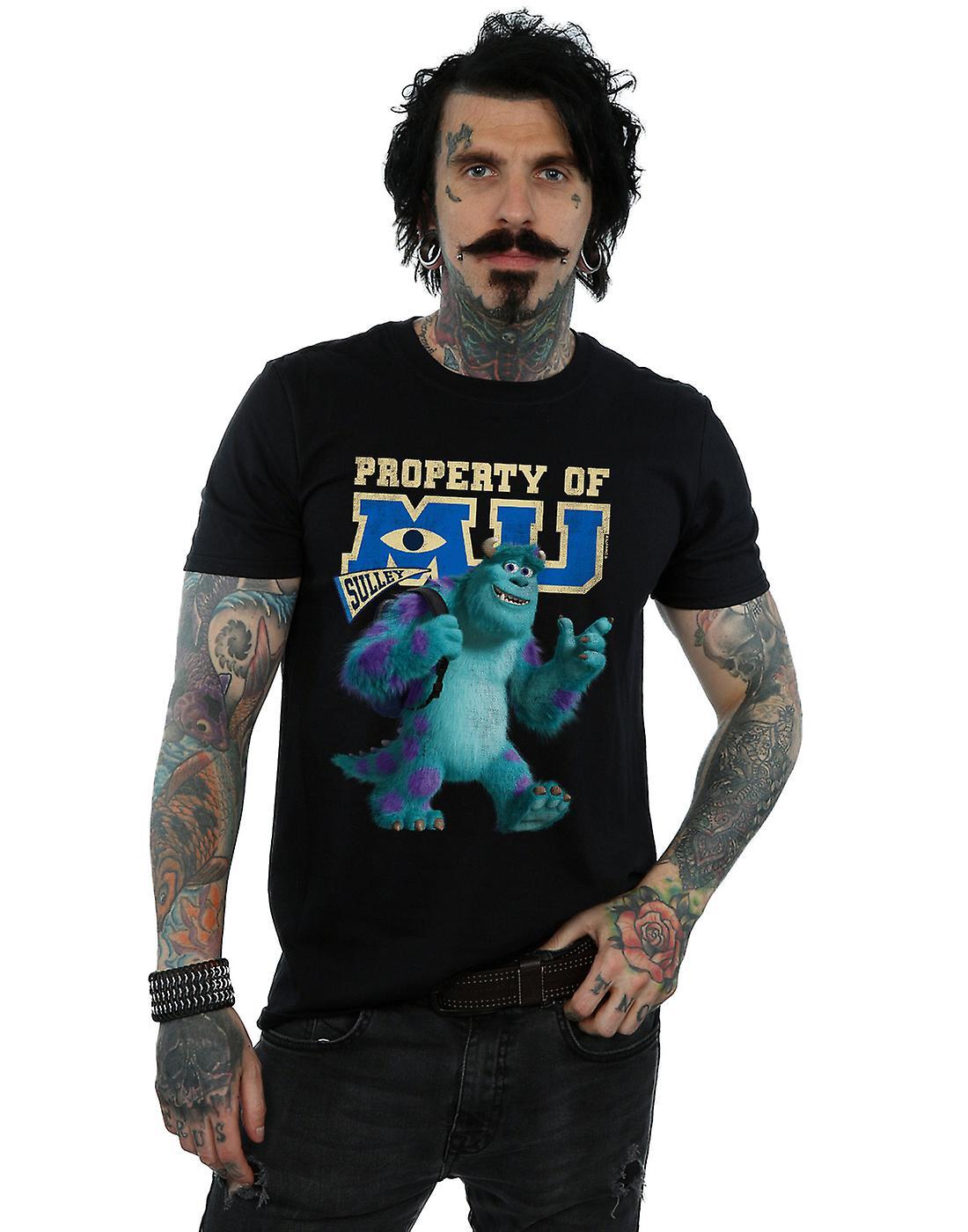 Absolute Cult Disney Men's Monsters University Property Of MU Sulley T-Shirt Black Small