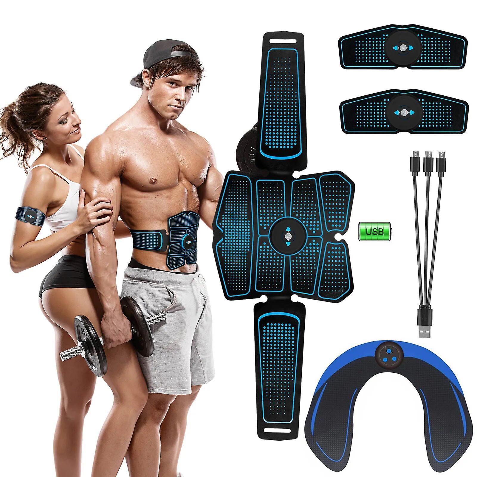 Dstlv EMS Muscle Stimulator, Professional Waist Trainer for Men and Women, Abs Trainer, Abdominal Muscle Toning, Electronic Toning Belts