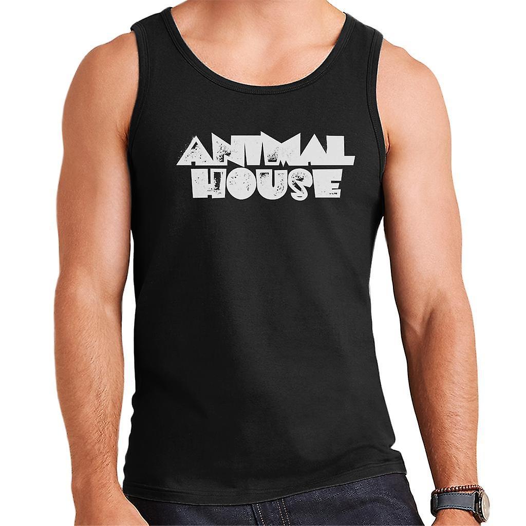 Animal House White Logo Men's Vest Black Medium