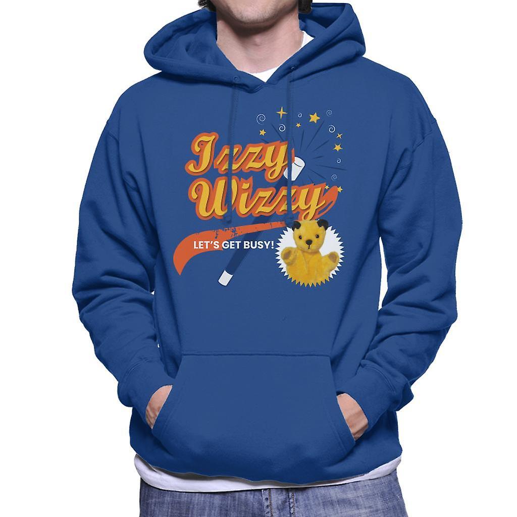 Sooty Magic Wand Izzy Wizzy Let's Get Busy Men's Hooded Sweatshirt Royal Blue XX-Large