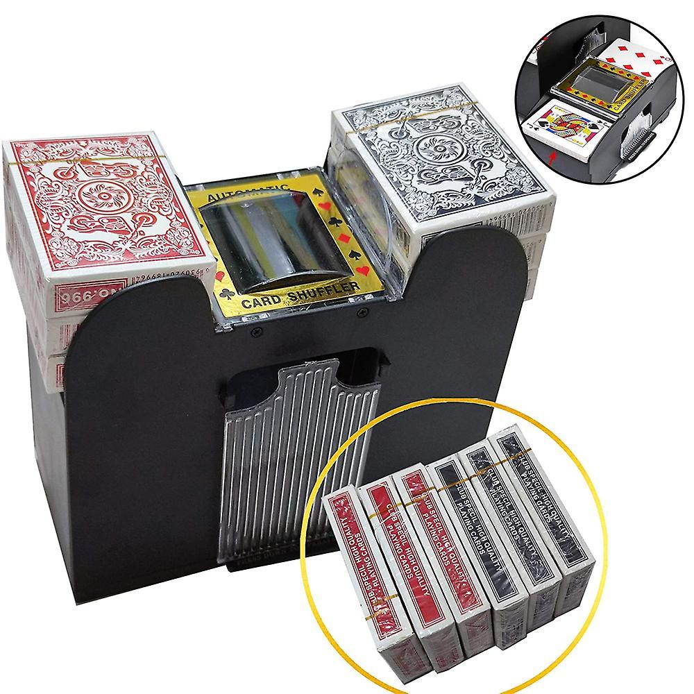 Wuhing 1 Pcs Automatic Card Shuffler - Battery-operated Electric Shuffler - Great For Home & Tournament Use For Classic Poker & Trading Card Games ...