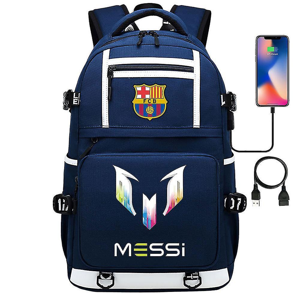 Yixin Tech Messi Barcelona Printed Backpack Travel Bag Student Schoolbag Waterproof Computer Bag31