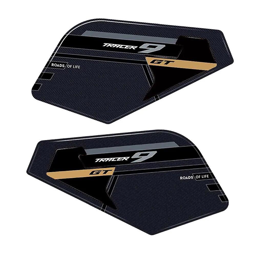 Eccpp Tracer 9gt Accessories 2023 Non-slip Side Fuel Tank Protection Pad For Yamaha Tracer 9gt Motorcycle 3d Epoxy Resin Sticker Decal black gold -...