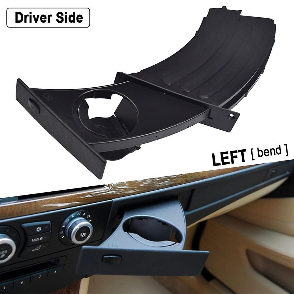 Ddyyhe Car Front Water Cup Drink Holder For Bmw 5 Series E60 E61 M5 525i 528i 530i 535i 550i 2004-2010 Car Accessories 51459125622 Black Left Bend