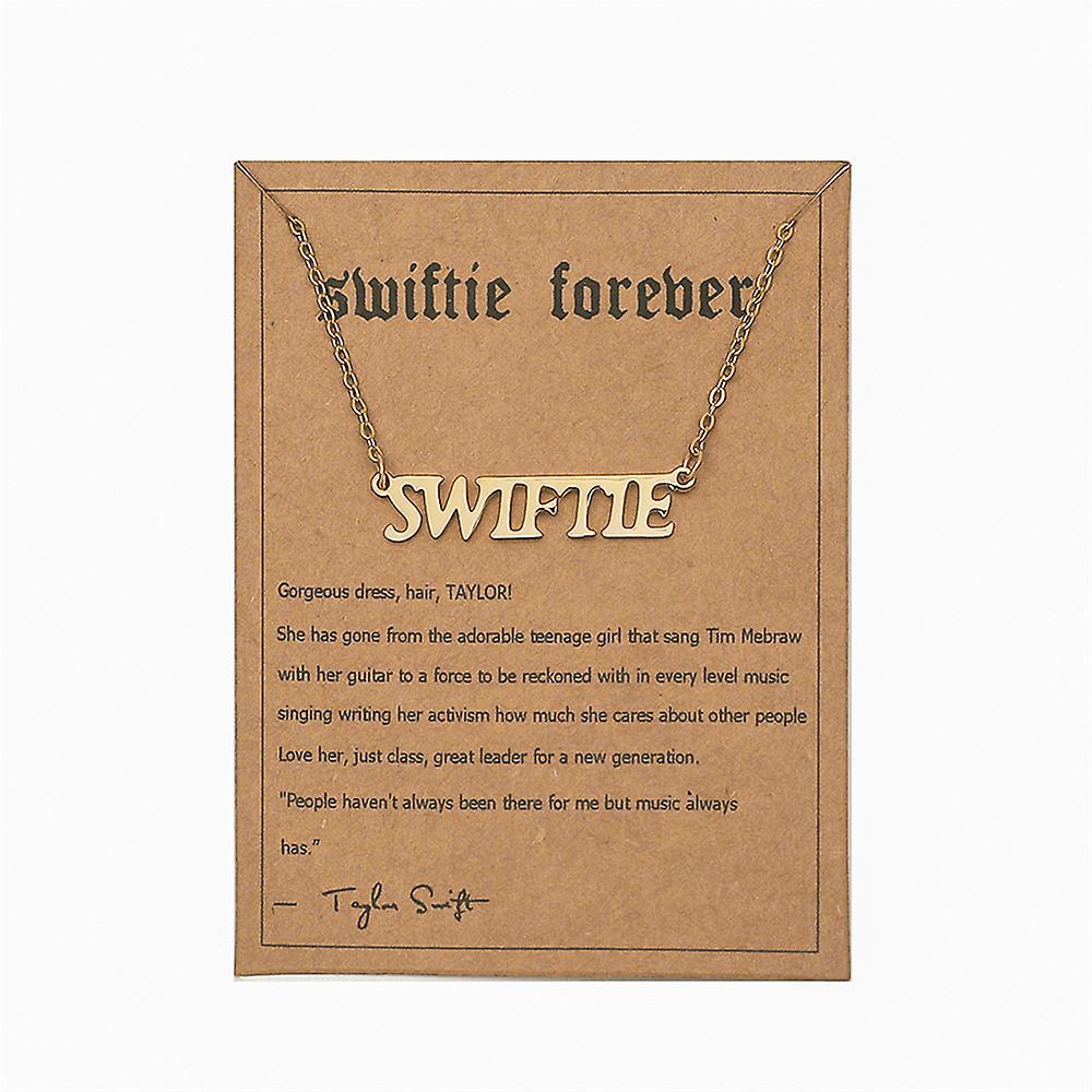 Shinestar Taylor Swift Inspired Letter Necklace For Women Swiftie Jewelry Music Lover Ts Fans Birthday Gifts Swifie