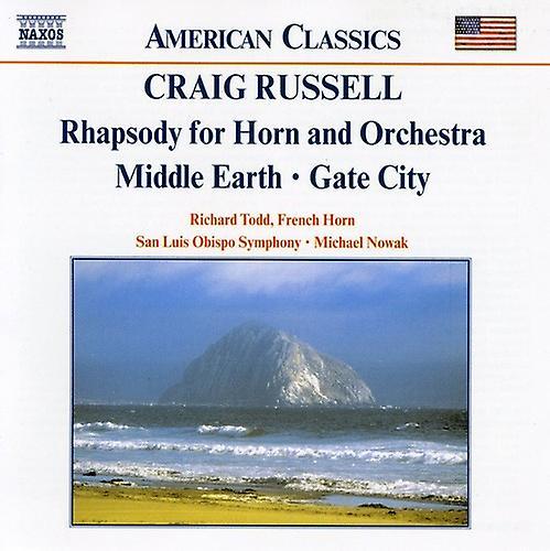 Naxos American Russell / Todd / Nowak / San Luis Obispo So - Horn Rhapsody / Middle Earth / Gate City  [COMPACT DISCS] USA import