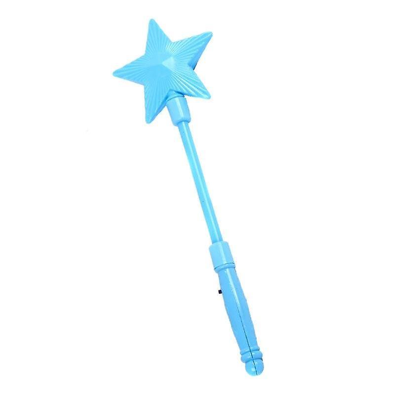 Slowmoose Plastic Led Flashing Glow Stick - Five Pointed Star Fairy Wand Kids Toy Blue