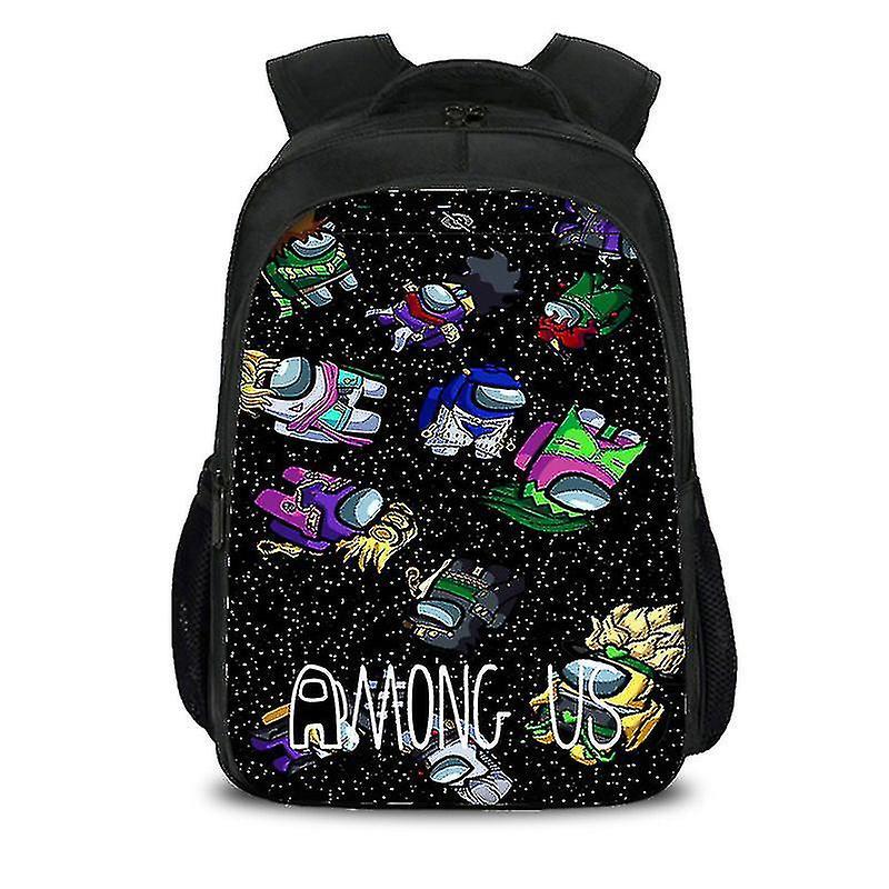 Among Us Design Backpack Student School Bags Kids Gift 16 Inchs [xc] WHBYV 5