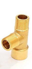 Slowmoose Brass Pipe Fitting Male-female Thread Conversion Connecter 1/2" / F-M-M