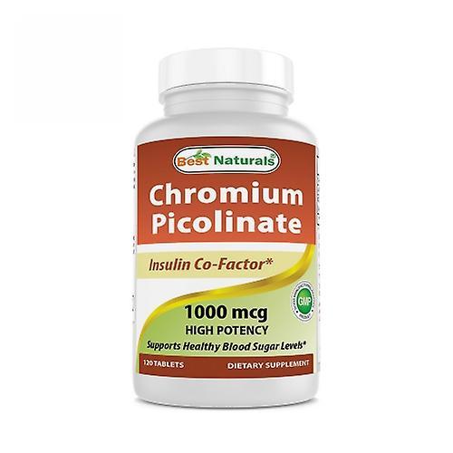 Best Naturals Chromium Picolinate,1000 mcg ,120 Tabs (Pack of 1)