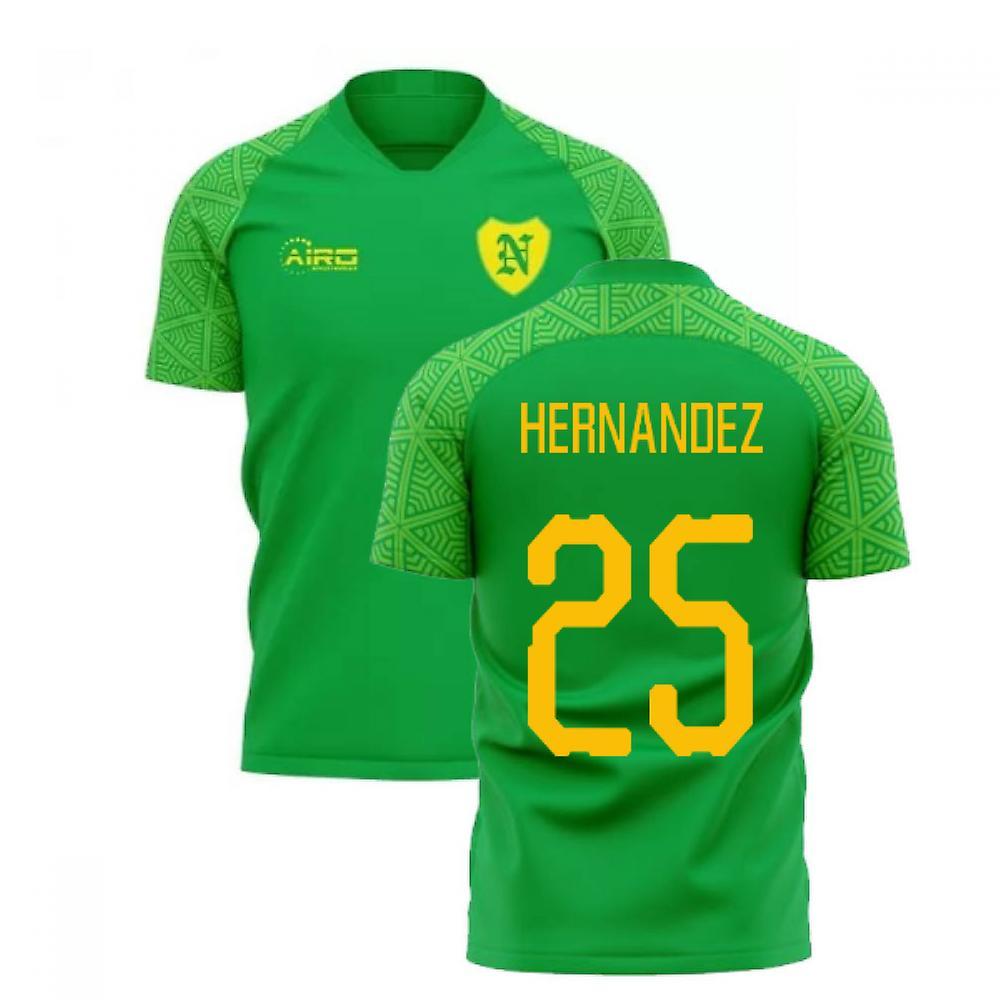 Airo Sportswear 2023-2024 Norwich Away Concept Football Shirt (HERNANDEZ 25) Green Small 34-36 inch Chest (88/96cm)