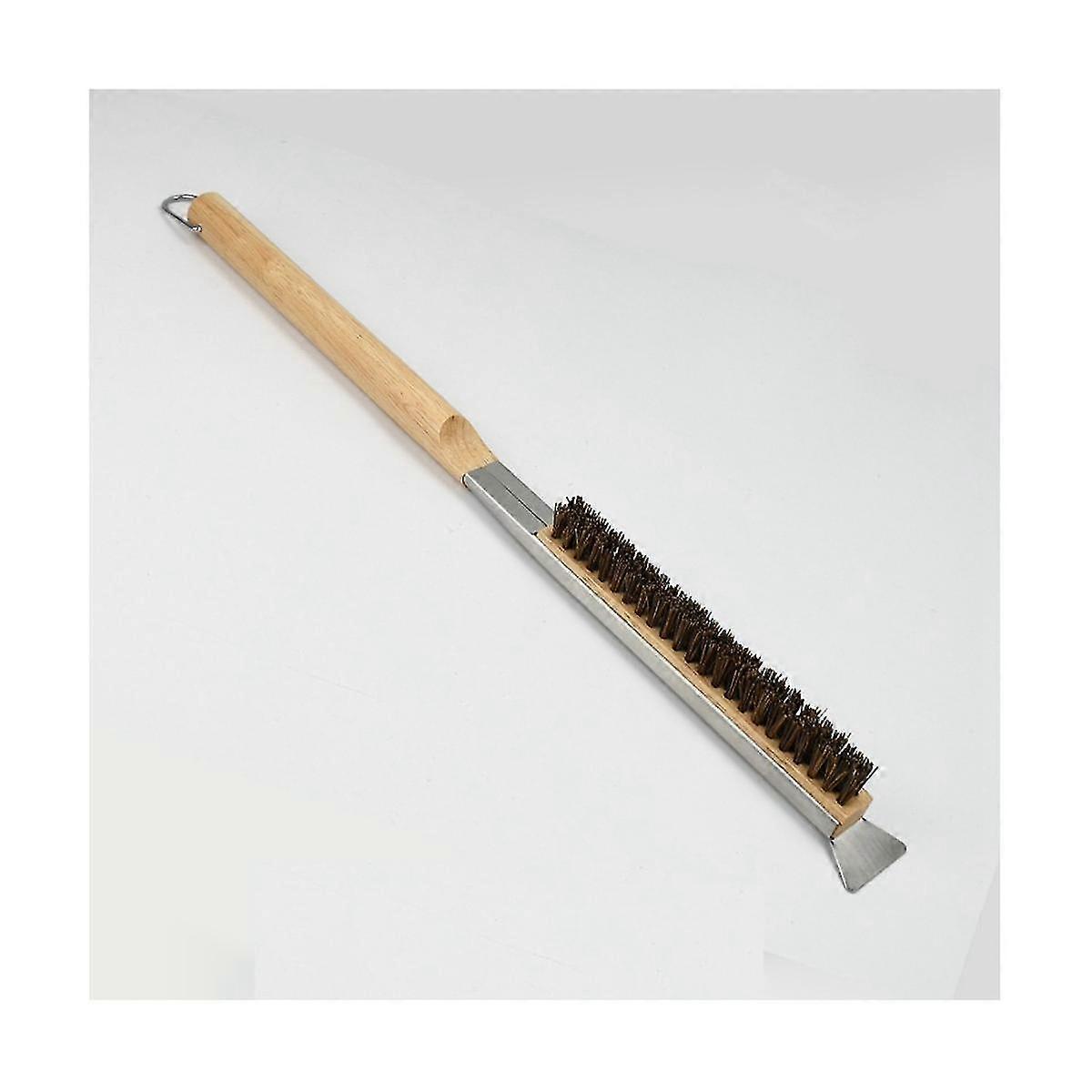 Sichuan Chuanqia Trading Pizza Oven Brush Barbecue Brushes Wooden Handle Grill Scraper Pizza Stone Cleaning Brush Household