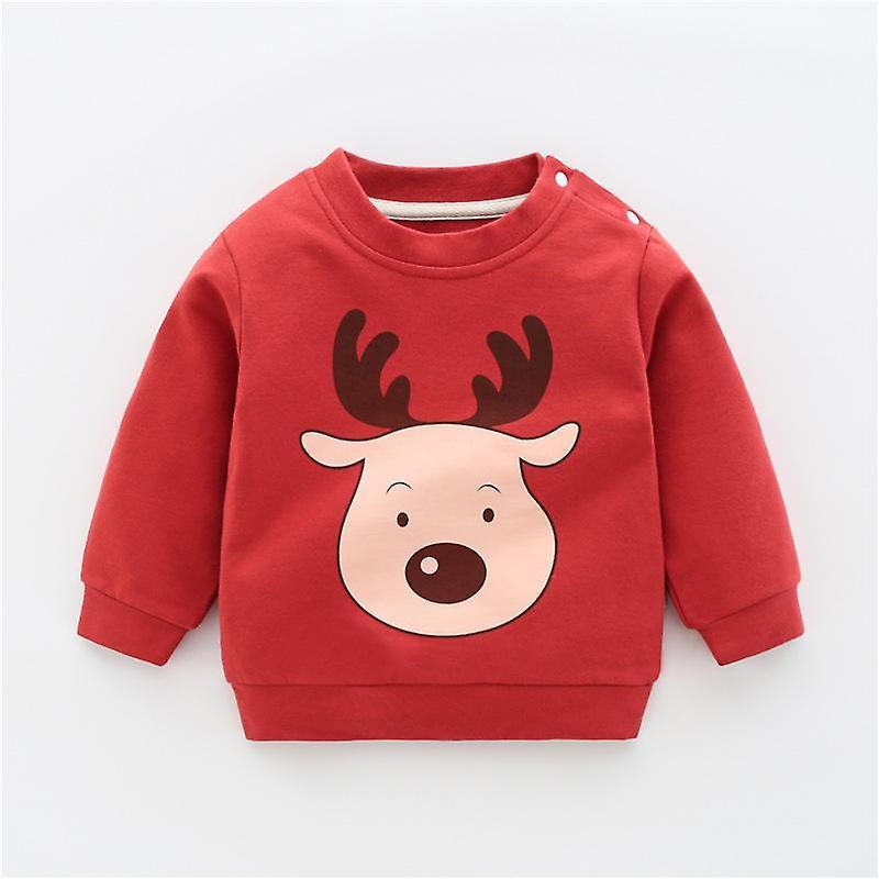 Slowmoose Cotton Suit Hoodie Top For Newborn / Dark Red 6M