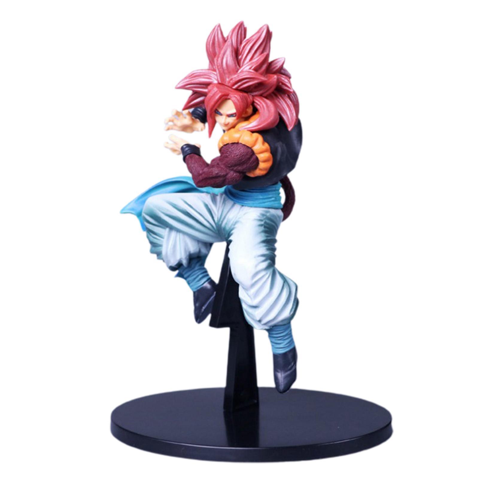 Remorui 21cm Dragon Ball Figure Collectible Cartoon Craft PVC Solid Model Super Saiyan Gogeta Anime Figure Model Toy Birthday Gift Red