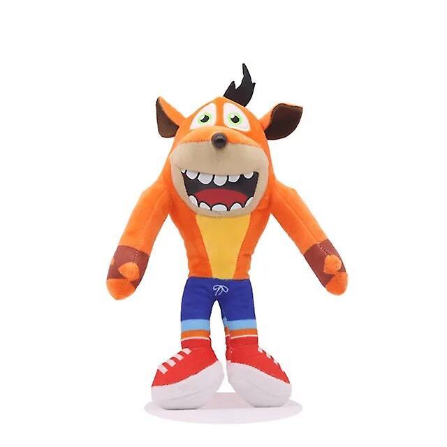 Aintier 26cm Crash Bandicoot Plush Stuffed Toys Crazy Trilogy Series Anime Figure Dolls Kawaii Children's Birthday Christmas Gifts Decor B 25CM