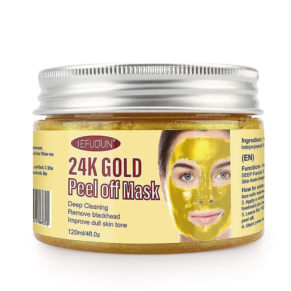 24k Gold Face Mask, Peel-off Reduce Wrinkle, Deep Cleansing Facial Mask, Anti-Wrinkle Dark Circles, WHBYV