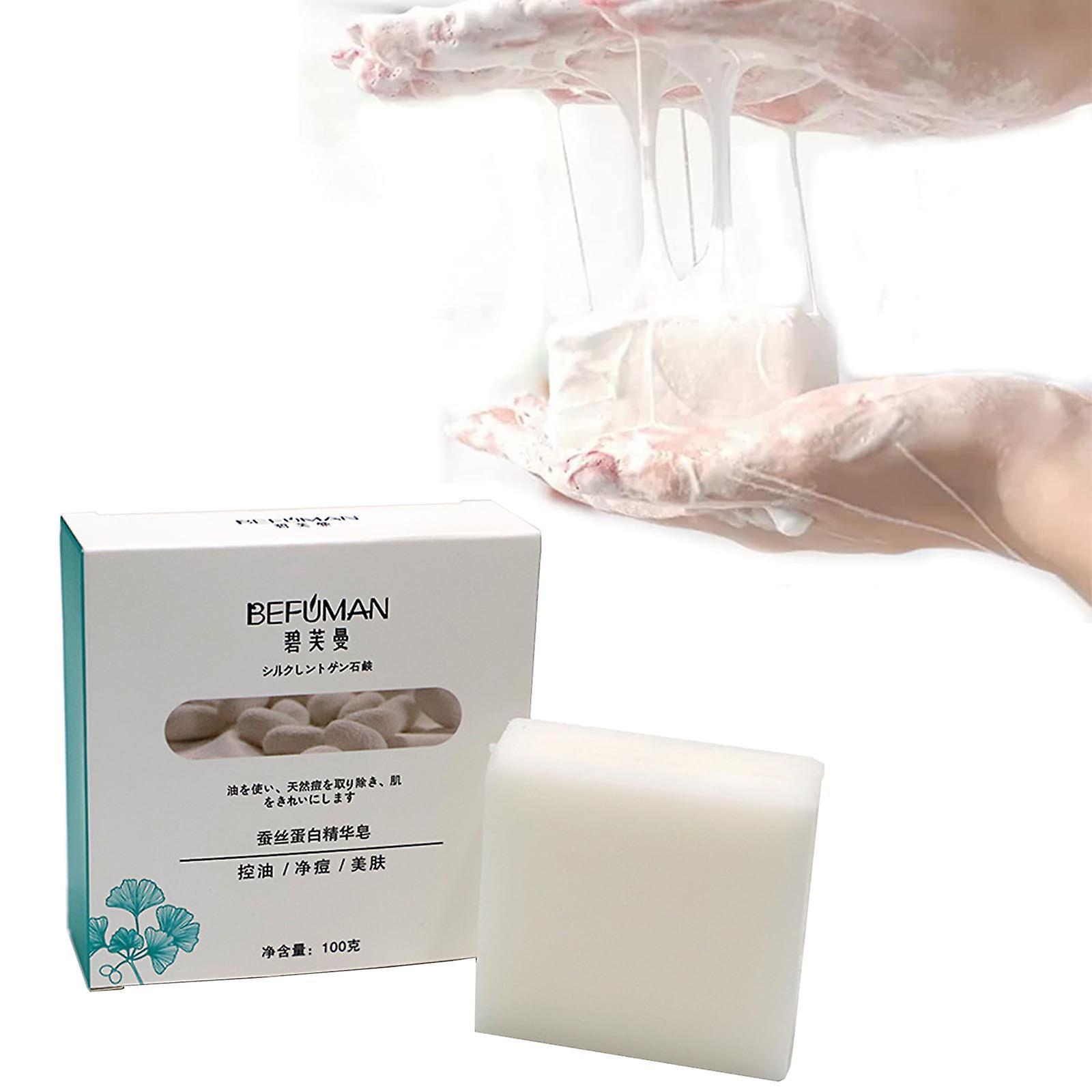 Kakanwo Silk Protein Melanin Fading Soap, Skin Whitening Soap, Melanin Correcting Serum Soap, Skin Brightening Exfoliating Soap Multicolor Free Size