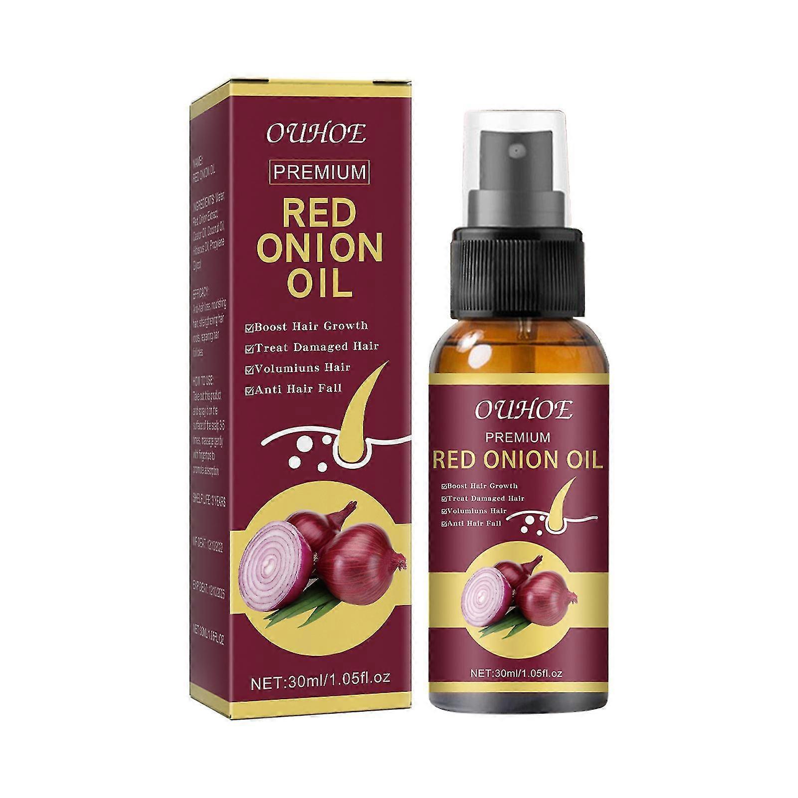 Shanxi Shuishuidiansan Trading 3x Red Onion Hair Oil,30ml Hair Growth Booster Increase Luster,Boost Hair Growth High Quality