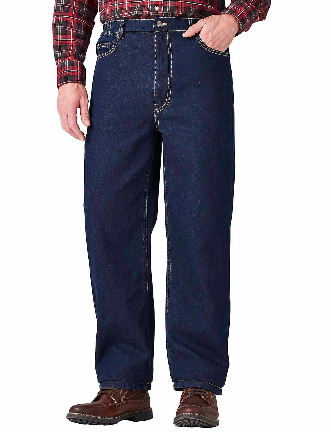 Cozy And Stylish Warm-Lined Woven Denim Jeans