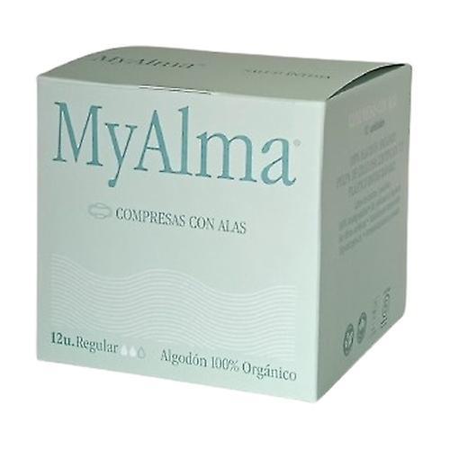 MyAlma Super 100% organic cotton pads 12 units