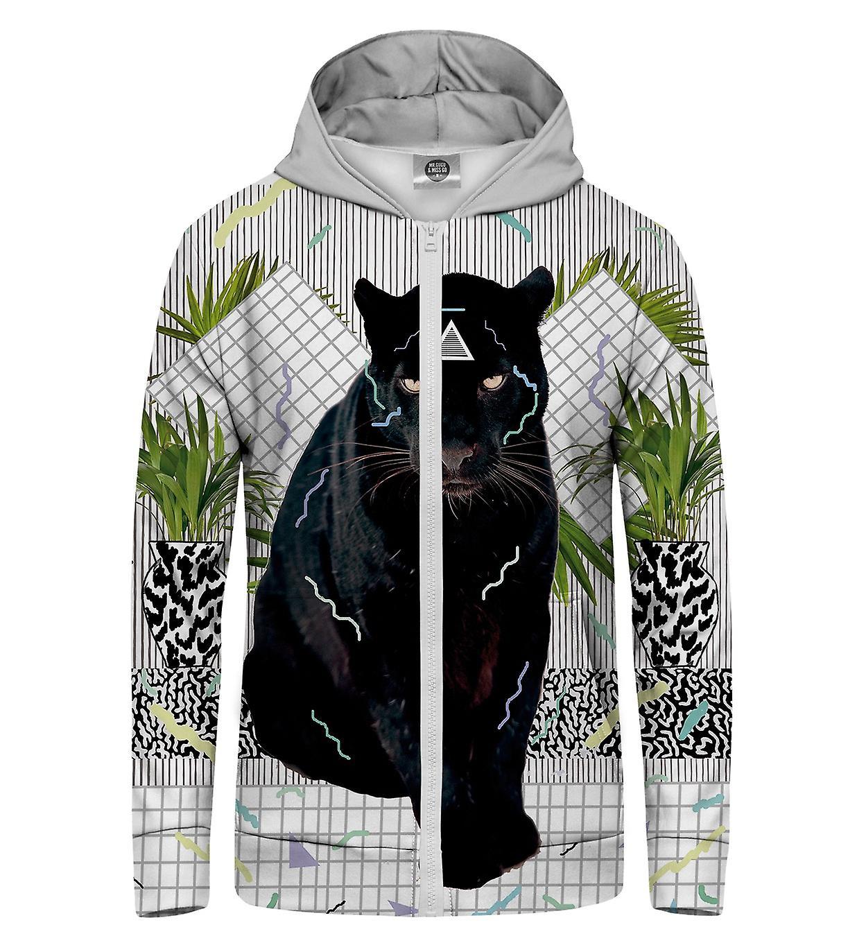 Mr Gugu & Miss Go Mr. GUGU & Miss GO Black Panther Hoodie Kangaroo Zip Up white L