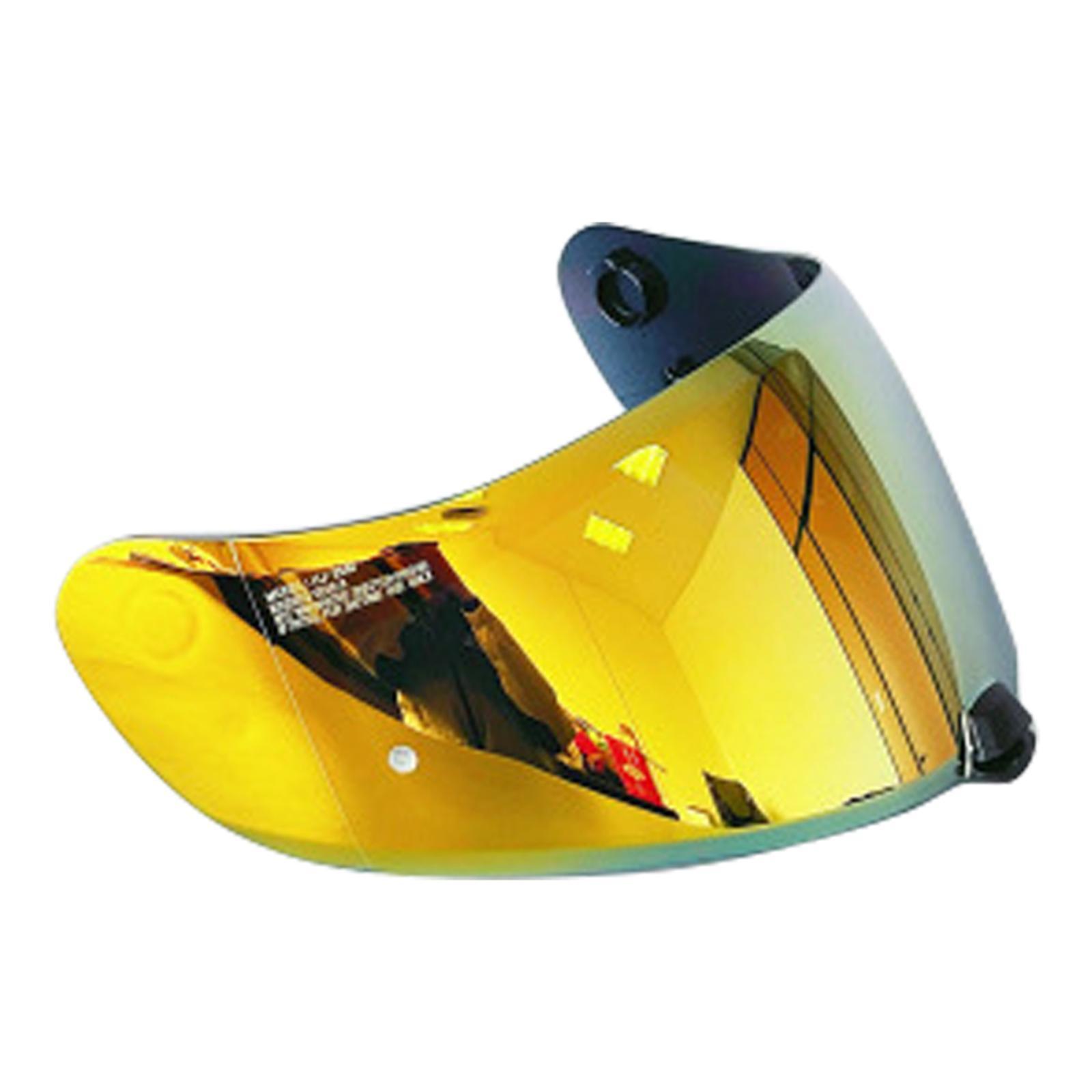 unbrand Motorcycle Visor Anti-scratch Wind Shield Helmet Visor for HJC C70 Gold