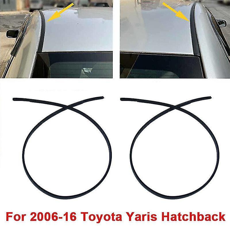 Left & Right Side Roof Drip Moulding Trim For 2006-2016 Toyota Yaris Hatchback