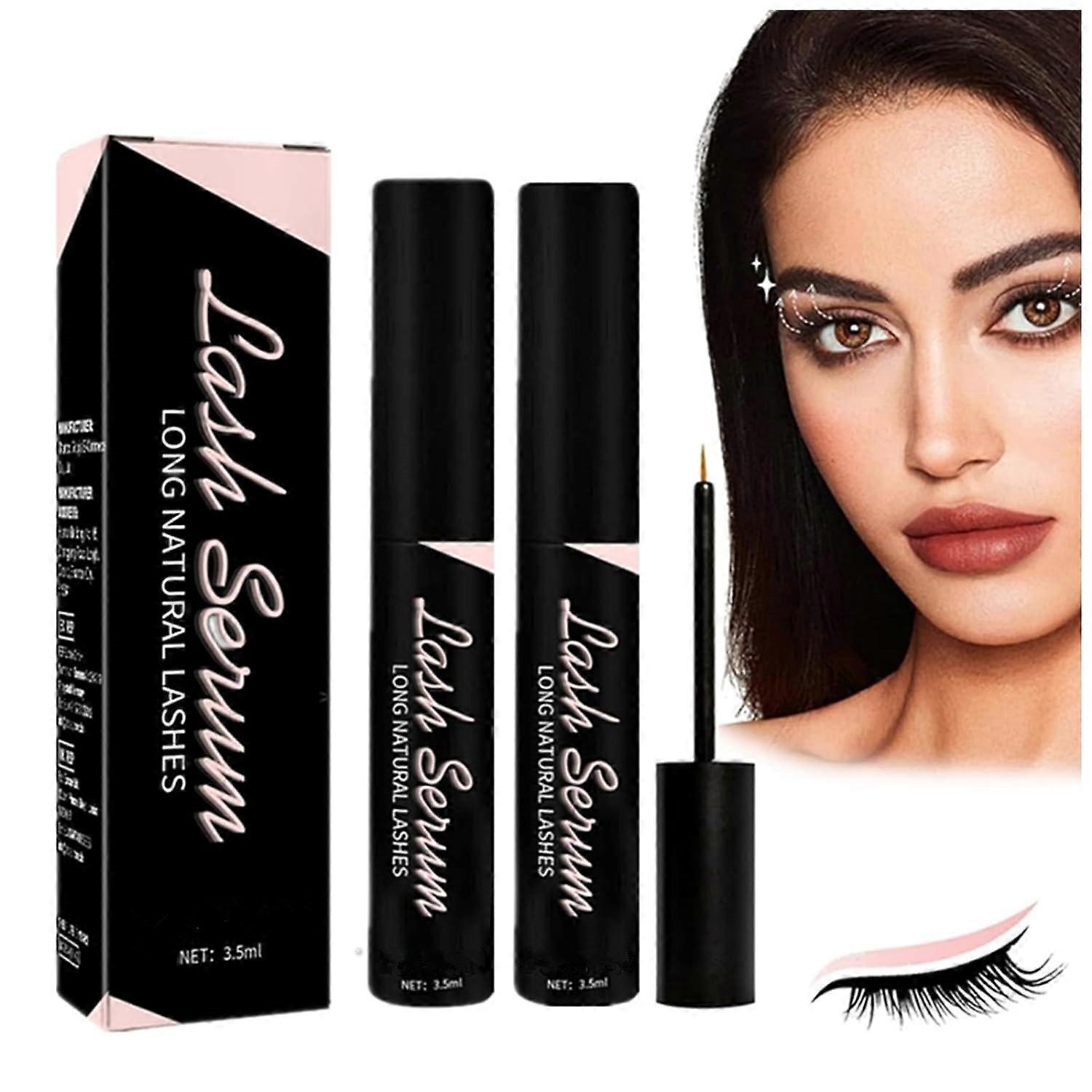 Frusde Lashes Serum, Lash Serum, Lashes Eyelash Growth Serum, Eyelash Serum For Eyelash Growth, Leads To Thicker, Longer, Stronger Eyelashes 2Pcs