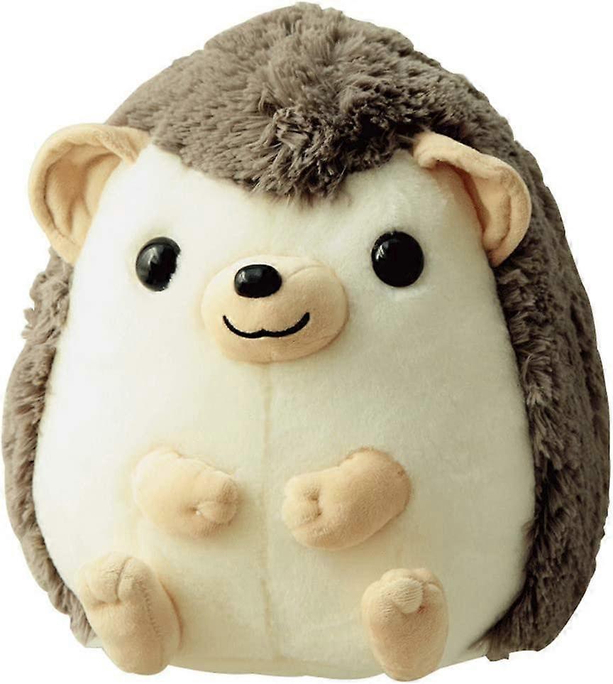 Heytea Hedgehog Plush Toy Stuffed Animal Cute Dolls Soft Plush Toys Gifts Girls Children (Gray,13.7inches/35cm)