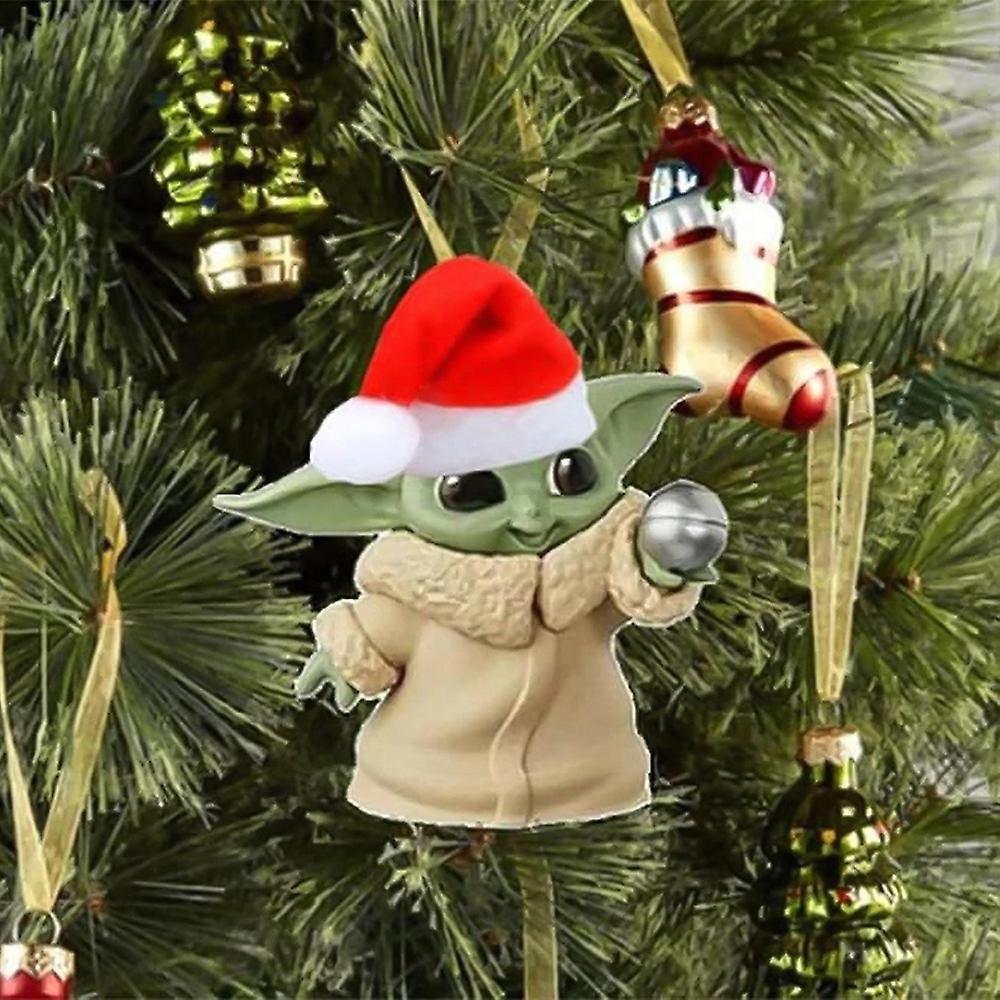 Baby Yoda Christmas Party Decoration Xmas Tree Hanging Pendant Ornaments E