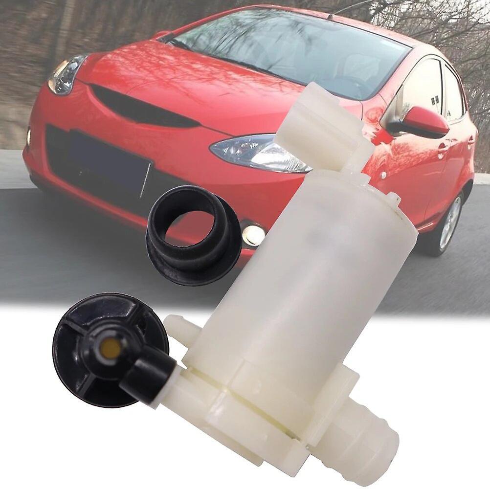 Cciyu Car Front Rear Wiper Washer Pump Motor Triple Outlet For Mazda 2 2007 2008 2009 2010 2011 2012 2013 2014 2015 Oe# D65167482a