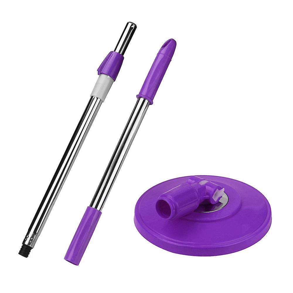 Kankanwo Spin Mop Pole Handle Replacement for Floor Mop 360 No Foot Pedal Version Purple