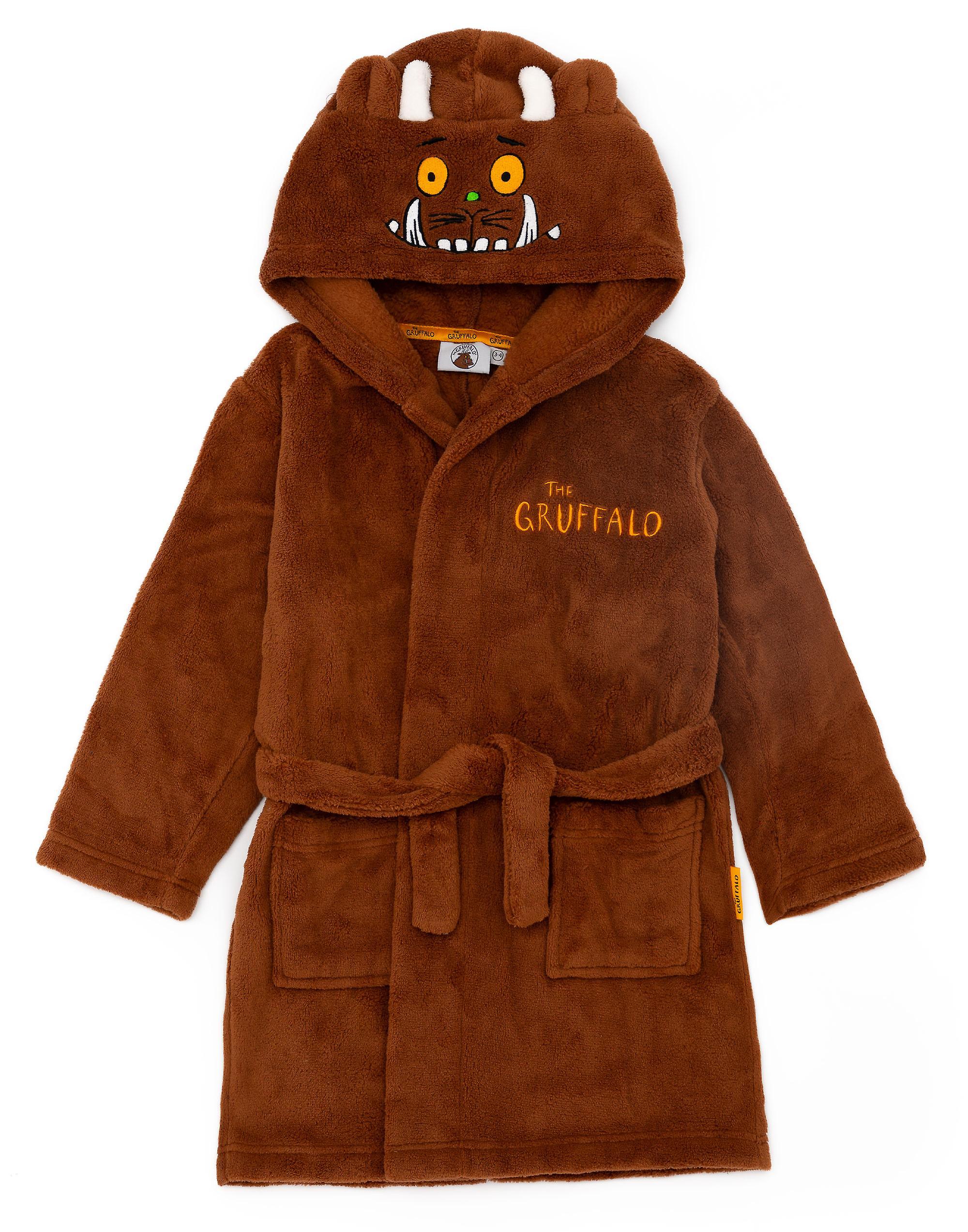 Gruffalo & Friends Unisex Kids Bathrobe Brown Gruffalo 7-8 Years