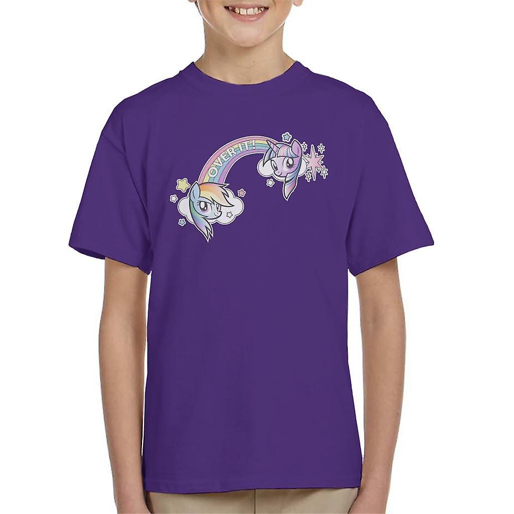 My Little Pony Rainbow Over It Kid's T-Shirt Purple X-Large (12-13 yrs)